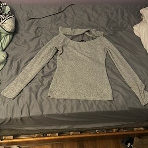 Women’s Gray SHEIN Off the Shoulder Top